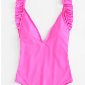 Pink One-Piece Bathing Suit
